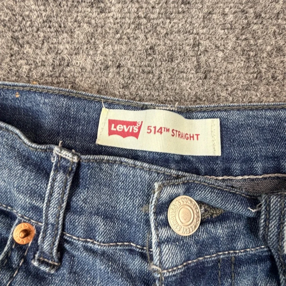 Levis 514 Straight Fit Jeans Boys Size 12 Reg Blue Denim 26x26 Medium Wash
